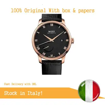 

Mido Men's Baroncelli 40mm Black Leather Band Rose Gold Plated Case Automatic Watch M027.428.36.053.00