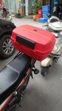 Caja de equipaje para motocicleta, estuche superior con 2 llaves, equipaje de Scooter multifuncional, para almacenamiento de equipaje, 45L