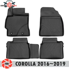 Коврики для Toyota Corolla~ ковры Нескользящие полиуретановые грязезащитные внутренние аксессуары для стайлинга автомобилей