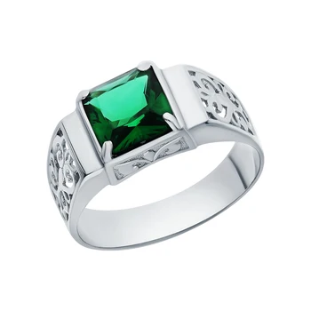 

Silver ring with cubic zirconia sunlight sample 925