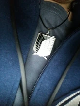 De Metal Anime ataque en las alas de la libertad titanium collar Shingeki no Kyojin collar cosplay collar de la encuesta