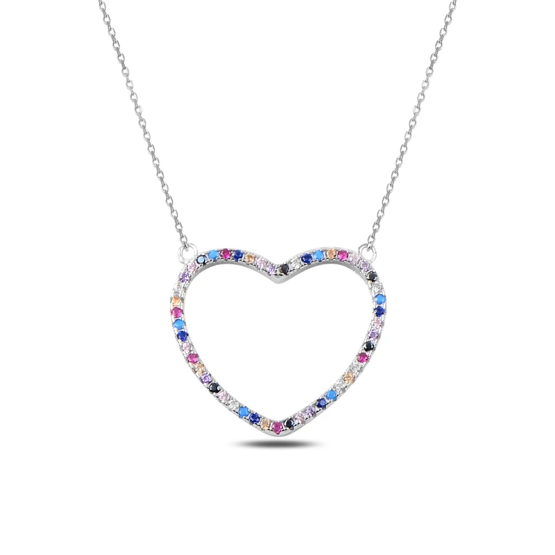 

Armagano Colorful Zircon Stone Heart Necklace