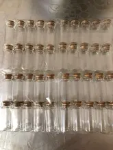 Clear Vials Glass-Bottles Cork Gifts Empty Wedding Small Home-Decoration for Holiday