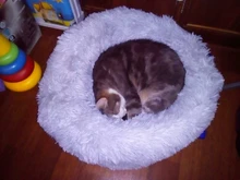 Dog-Bed Large Kennel-Sleeping-Bag Pets Cat Round Washable Plush Soft Little-Medium Long
