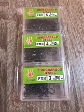 High-Carbon-Steel-Hook Bait Hook Soft-Bait 100PCS with High-Efficiency Boxed