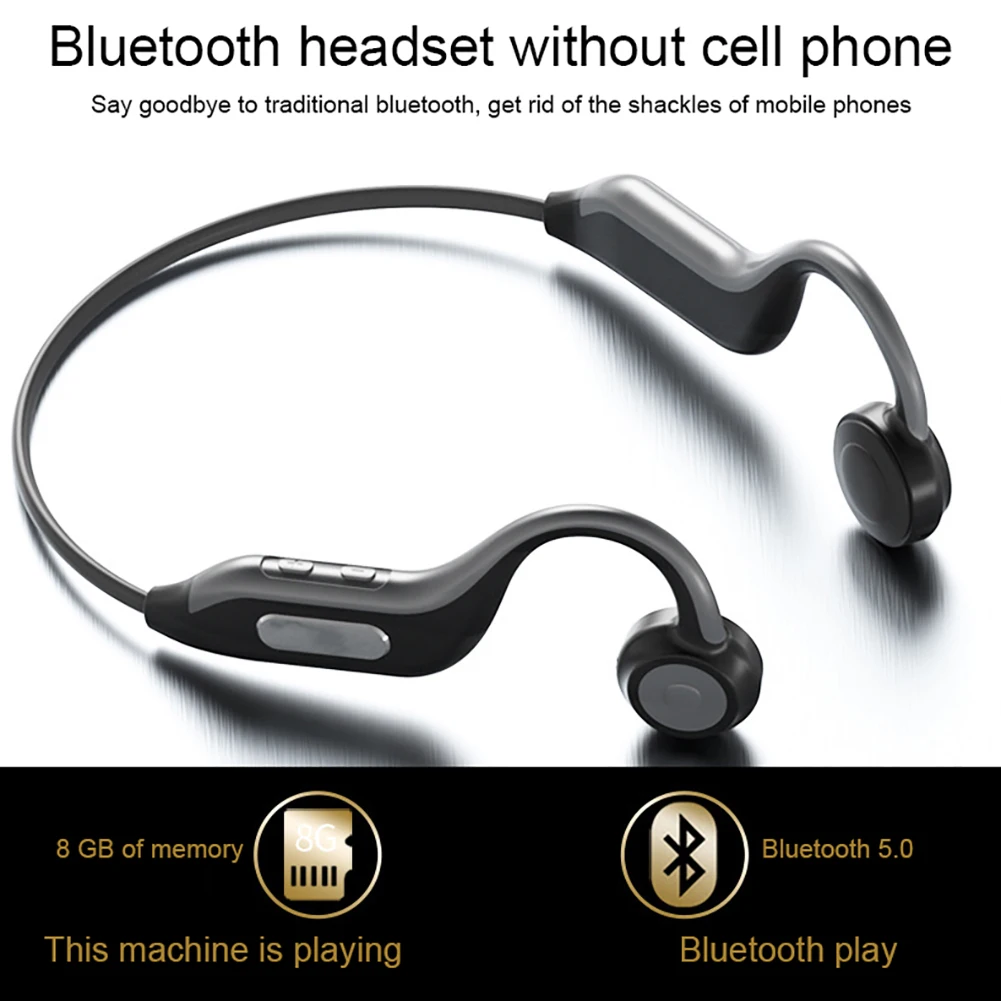 B1 костная проводимость Bluetooth гарнитура открытый Hands-free Спорт Бег Беспроводные наушники с микрофоном Handsfree наушники