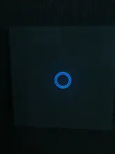 Wall-Lamp Light-Switch Glass-Panel Ac110-220v-Switch 1-Gang White Crystal Standard 1-Way