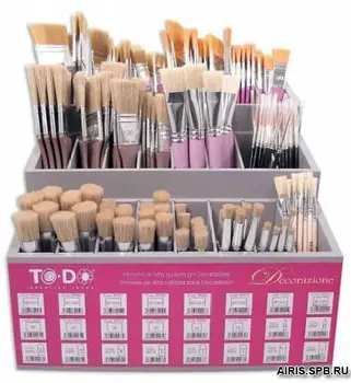 

91058 display for brushes with filling (decor.), to-do