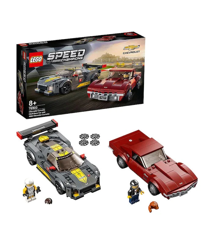 LEGO 76903 скоростные чемпионы Chevrolet Corvette C8.R & 1968 512 шт. | Игрушки и хобби