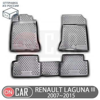 

Car floors mat for Renault Laguna III 2007~2015 car interior protection floor from dirt guard styling tuning decoration floor