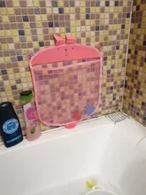 Bolsa de malla de pato para bebé, organizador de juguetes para bañera, Red de succión para baño, juguetes para bebés