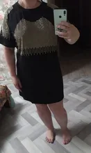 Dresses Short-Sleeve Diamonds Plus-Size Women Summer XXXL Vestidos Sexy Casual Fashion