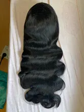 Ali Grace-Peluca con ondas y malla frontal de cabello humano, postizo de pelo brasileño, prearrancado, con encaje