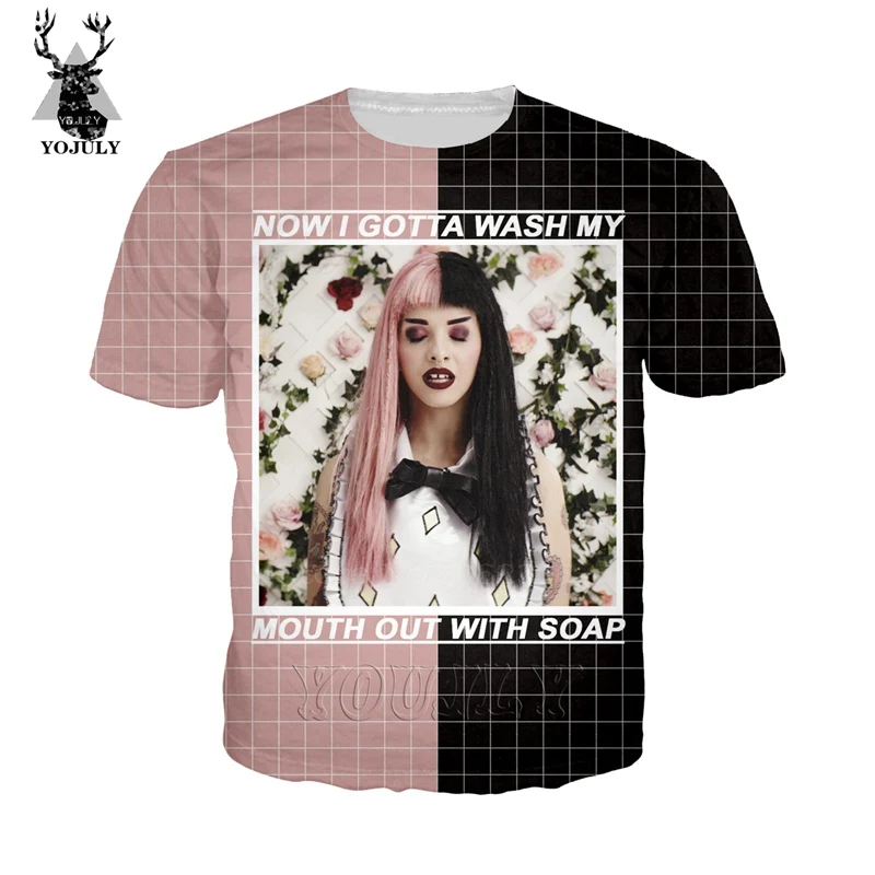 Melanie Martinez, футболка, cosy off white, мужская, 3d принт, косплей, футболки, мода, хип-хоп, Круглый ворот, короткий рукав, уличная одежда, топы, A522 - Цвет: 2