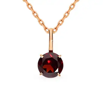 

Gold pendant with Garnet sunlight sample 585