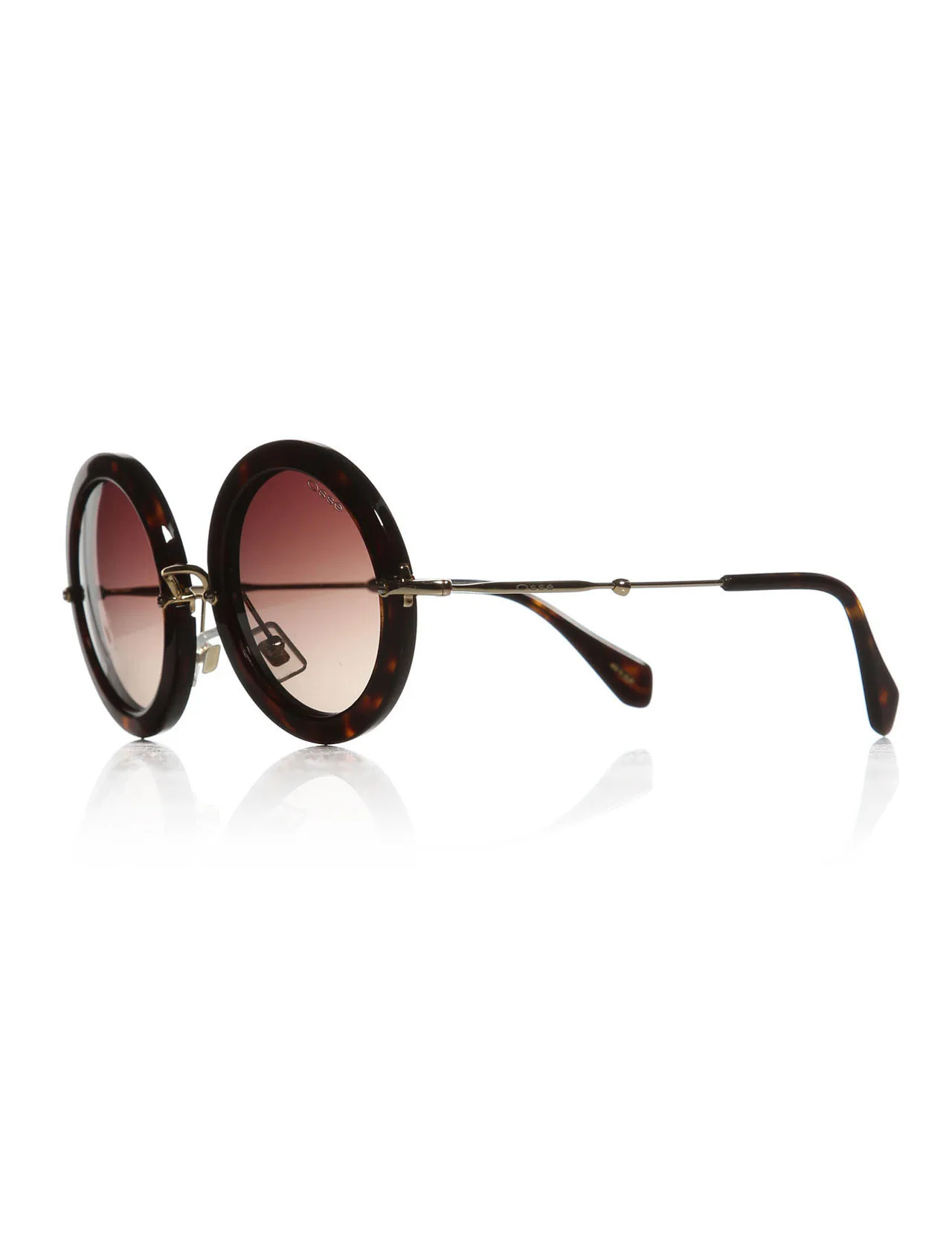 Женские солнцезащитные очки os 1748 02 bone Brown органические круглые 49 24 140 osse| |