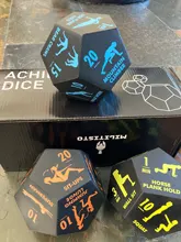 3 unids/set Fitness deportes juego de dados Cardio ejercicio de Yoga dados entrenamiento equipo fiesta juegos de entretenimiento juguete