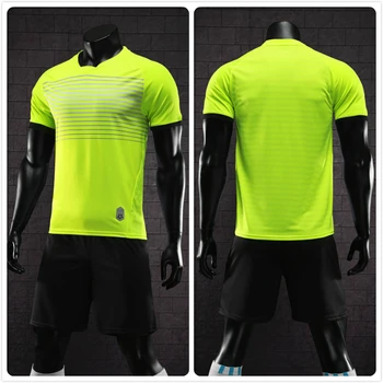 

Adult Youth Customize Team Soccer Jersey+Shorts Set Print Embroidery Logo Name Number Design Football Suit Sport T-shirt Uniform