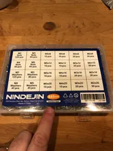 Ninejin-Juego de tornillos de cabeza hexagonal, 880 uds, M2, M3, M4, M5, acero inoxidable, hexagonal, cabezal redondo plano, surtido de Kit de tornillos