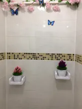 Tray Storage-Rack Bathroom-Wall Living-Room Kitchen Adhesion Cosmetic Free Waterproof