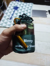 Saco de dormir compacto de supervivencia para emergencias, impermeable, reutilizable, térmico, Mylar