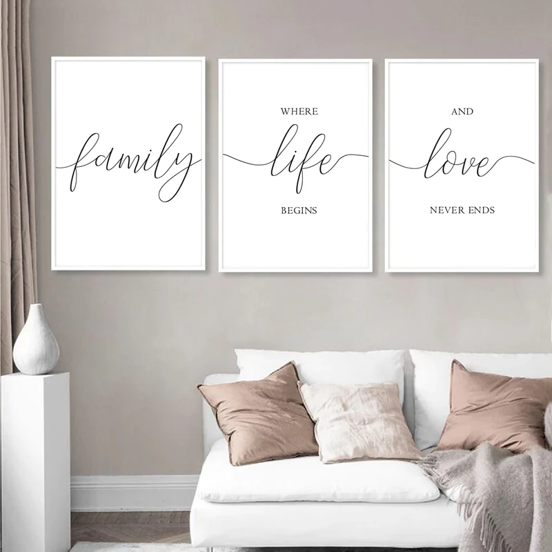 Wife Meaning Funny Family Home Life Quote Wall Art Print Picture Black Decor 