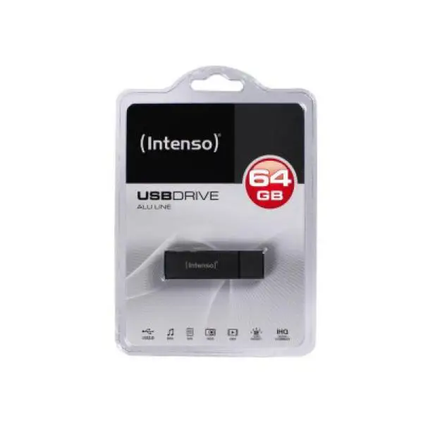 USB и Micro USB Memory Stick INTENSO ALU LINE 64 Гб Антрацит