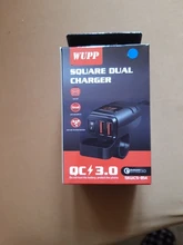 WUPP-cargador montado en el vehículo para motocicleta, adaptador USB resistente al agua, 12V, teléfono de carga rápida Dual, interruptor de voltímetro 3,0, accesorio para Moto