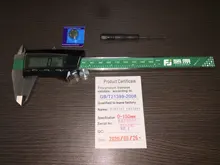 FUJIWARA-Calibrador digital de acero inoxidable Vernier, de 0 a 150mm, 1/64 fracción/MM/pulgada, LCD, resistente al agua, IP54