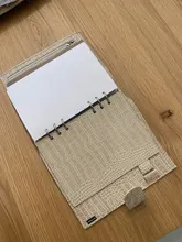 Moterm Luxe-planificador de anillos A5 con carpeta de anillos de 30mm, Agenda, organizador de granos Crocs, diario, Bloc de notas, cuaderno de bocetos