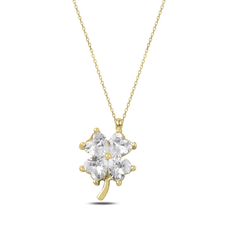 

Armagano Zircon Cubic Zirconia Clover Necklace