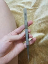 Pinzas puntiagudas de acero inoxidable alargadas, Grado Industrial, 18CM, para herramienta de reparación de teléfonos móviles