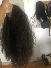 Pelucas frontales de encaje de pelo rizado para mujeres negras, pelo sintético sin Gel, gorro Ajustable, peluca con diadema, fibra resistente al calor, fácil de instalar