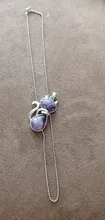 Pink Quartz Pendants Necklaces Jewelry Black Onyx Natural-Stone CSJA Reiki Girl Cute