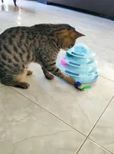 Ball Cat-Toys Play Cat Intelligence Tower-Tracks-Disc Training Amusement-Plate