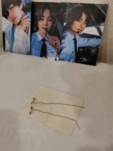 Anenjary-pendientes de plata de ley 925 con forma de estrella, aretes de cadena larga, S-E1443 completo