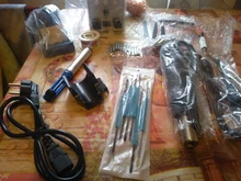 Estación de soldadura 2 en 1, 8586, 760W, 220V, pistola de aire caliente, soldadura de hierro SMD, BGA refundido, herramientas de reparación de soldadura