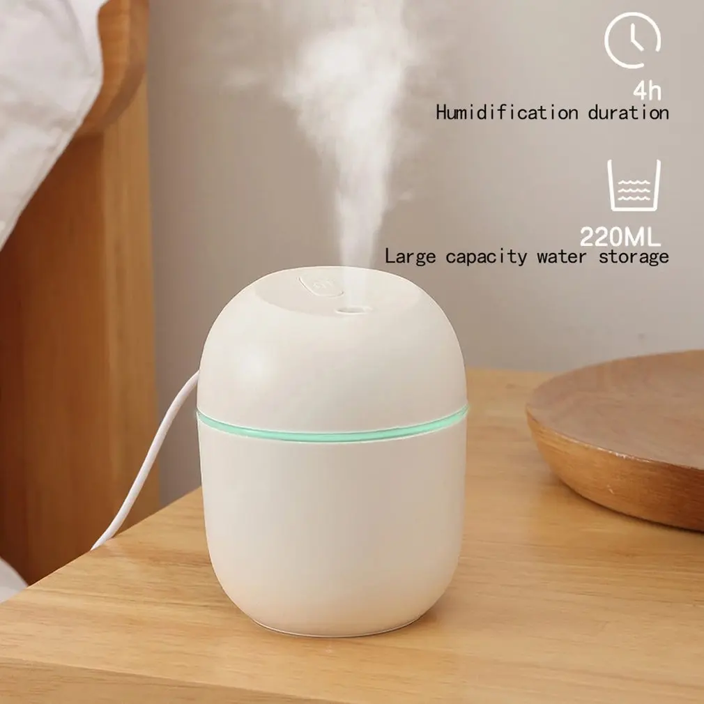 Mute Desktop Humidifier Mini Atmosphere Light Gift Aromatherapy Car Gift Space-savin Humidifier USB Plug-in