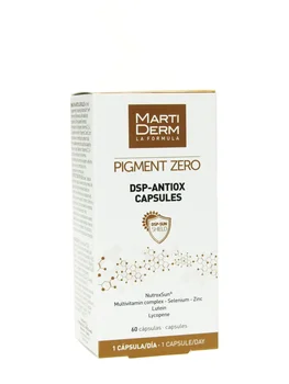 

Martiderm pigment zero dsp antiox 60 capsules. Prepare your skin for the Sun.