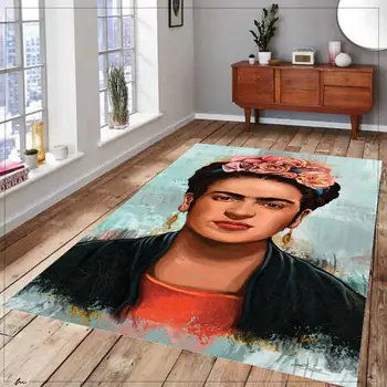

Frida Kahlo Patterned Carpet ,Non Slip Floor Carpet,Teen's Carpet,Turkish Rug