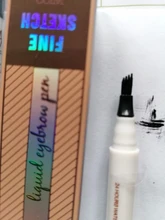 LEKOFO flor 6 colores Microblading ceja del tatuaje pluma 4 tenedores 3D tinte Natural larga duración impermeable marrón punta ojo lápiz de cejas