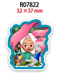 2021 COCOMELON Cartoon Resin for Crafts Birth Day Decoration DIY Accessories