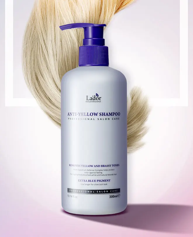 Lador Шампунь оттеночный против желтизны волос - Anti yellow shampoo, 300мл Lador Шампунь оттеночный против желтизны волос - Anti yellow shampoo, 300мл