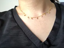 Collares de plata de ley 925 para mujer, cadena de clavícula de estrella, Luna, Rayo, joyería de lujo S925, collares