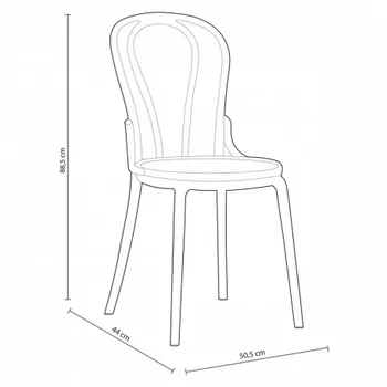 

Pack of 4 chairs Thonet lounge, Kitchen or terrace in two colors.