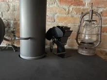 Wood Burner Stove-Fan Fireplace Heat-Powered 4-Blade Log Heat-Distribution Black Home