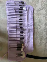 Yuwaku-Juego de brochas de maquillaje, 32 unidades, para base de maquillaje, labiales sombras para ojos, brochas de maquillaje en polvo, bolsa de herramientas, Kit de maquillaje