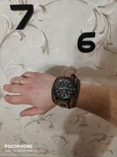 Jessingshow-Reloj de pulsera de cuarzo para hombre, cronógrafo de lujo, estilo Punk, de cristal azul, a la moda