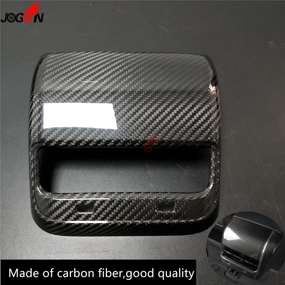

Carbon Fiber For Tesla Model 3 2017 2018 2019 Car Interior Rear Back Air Vent Outlet Decorative Cover Trim Protector Frame