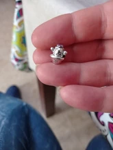 Cuentas de 100% Plata de Ley 925 pisadas de Pata de Gato, amuletos de corazón de amor, aptas para Pulsera Original, joyería de plata 925